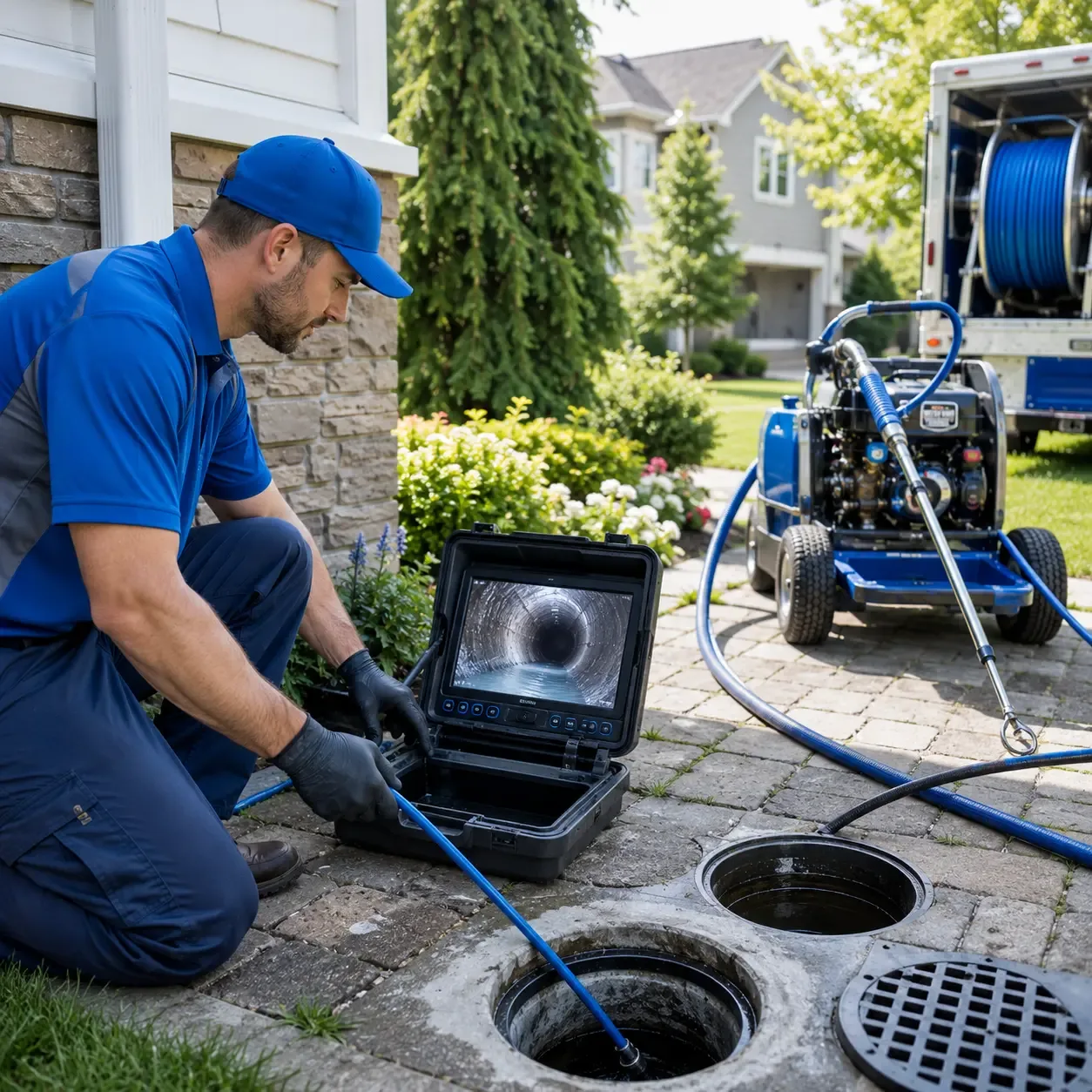 Outdoor drain cleaning professionals serving Harborcreek, PA
